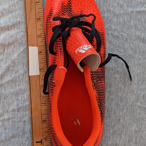 Adidas Youth FG Soccer Cleats, Orange Red Shoes Size 6 US - Picture 7 of 7